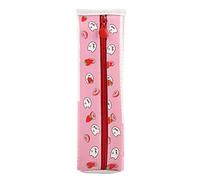 Alomejor Estuche Lindo para Lápices con Cremallera para Estudiantes y Artistas, Material Ecológico de PU (Pink)