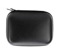 Alomejor Estuche para Carrete de Pesca, Caja de Almacenamiento Protectora Dura de Cuero PU con Esponja de Alta Densidad y Cremallera Bidireccional, para Carrete Giratorio con Mosca y (M)