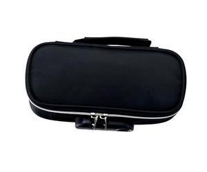 Alomejor Estuche para Lápices con Cerradura, Elegante Estuche de Lona para Papelería para Estudiantes de Secundaria, Almacenamiento Espacioso y Cierre Seguro, Comodidad Portátil, 8,46 X 3,74 X 2,56