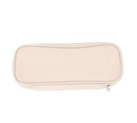 Alomejor Estuche Pequeño de Poliéster, 23 X 10 X 5 Cm, con Bolsillo de Malla, Cierre de Cremallera, Gran Capacidad para Estudiantes, Adolescentes, Adultos, Escuela, Universidad, Oficina (Yellow)