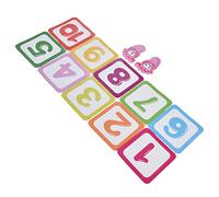 Alomejor Etiqueta Engomada del Piso del Juego Interesante Diseño de Números Digitales para la Educación Temprana de los Niños PVC Impermeable 20 X 20 Cm 12 Piezas