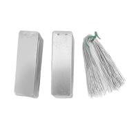 Alomejor Etiquetas de Aluminio para Plantas, Etiquetas Impermeables de Doble Cara para árboles y Plantas, 100 Unidades, de Escritura de Metal Duraderas de 3,2 X 1,0 Pulgadas