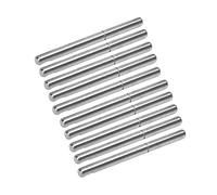 Alomejor Exquisita Artesanía Eje de Motor 51,6 Mm Eje de Repuesto de Motor RC sin Escobillas para RC Coche Barco Acero Inoxidable Duradero Plata 10 Piezas