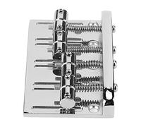 Alomejor Exquisito Conjunto de Puente de bajo de 4 Cuerdas con Soporte de Ajuste Lateral, Placa de Puente de bajo Eléctrico Compacto para Bajistas - para Amantes de la Música