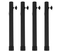 Alomejor Extensores de Patas de Mesa Ajustables de Acero para Mesas Plegables, Elevadores de Patas de Mesa Estables de 44 Cm, Juego de 4 para Muebles de Bricolaje, Mesas de Cocina, Acero