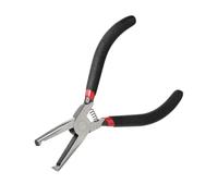 Alomejor Extractor de trastes de guitarra en ángulo de 6 pulgadas, alicates de reparación de trastes de hierro para protección y extracción suaves del diapasón (pinzas y almohadilla protectora de