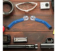 Alomejor Extremo del Manillar de Bicicleta Ligero y Fuerte de Aleación de Aluminio para una Mejor Absorción de Impactos para Entusiastas del Ciclismo de Bicicleta de Carretera Negro/Rojo 1 par (BLUE)