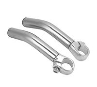 Alomejor Extremo del Manillar de Bicicleta Ligero y Fuerte de Aleación de Aluminio para una Mejor Absorción de Impactos para Entusiastas del Ciclismo de Bicicleta de Carretera Negro/Rojo 1 par