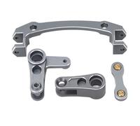 Alomejor Fácil Instalación, Rendimiento de Dirección Mejorado, Manivela de Dirección de Aleación de Aluminio para Coche 1/8 Mojave 4X4 4S RC (Color Ti)