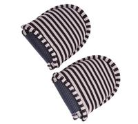 Alomejor Fafeims Zapatillas Plegables Mujer - Zapatillas de Viaje Antideslizantes y Lavables, Interior Cómodas de Algodón Suave para Casa y SPA (Rayas Marrones)