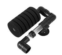 Alomejor Filtro de Acuario Filtración de Oxígeno Dual Eficiente para Dioses Coloridos, Filtro Interno de Pecera con Ventosa Negro 1 Pieza (2830)