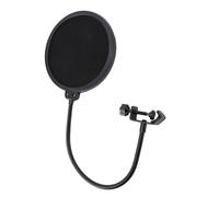 Alomejor Filtro Pop de Micrófono, Protector Pop de Micrófono de Malla de Nailon de Doble Capa con de Cuello de Cisne Flexible de 360°, para Grabación de Voz y Transmisión en Vivo