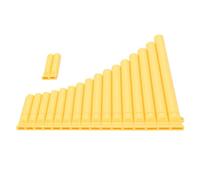 Alomejor Flauta de Pan de 16 Tubos, Llave C, para Interpretación Musical (YELLOW)
