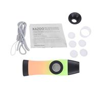 Alomejor Flauta Kazoo Instrumento Kazoo Colorido ABS 4.2 X 1.2 X 0.6 Pulgadas con Cuerno Extraíble Fácil de Limpiar Portátil para Niños Adultos Principiantes Práctica de Viaje (naranja y verde)