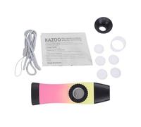 Alomejor Flauta Kazoo Instrumento Kazoo Colorido ABS 4.2 X 1.2 X 0.6 Pulgadas con Cuerno Extraíble Fácil de Limpiar Portátil para Niños Adultos Principiantes Práctica de Viaje (rojo y amarillo)