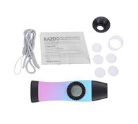 Alomejor Flauta Kazoo Instrumento Kazoo Colorido ABS 4.2 X 1.2 X 0.6 Pulgadas con Cuerno Extraíble Fácil de Limpiar Portátil para Niños Adultos Principiantes Práctica de Viaje (azul y morado)