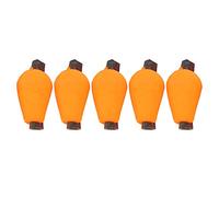 Alomejor Flotador de Pesca con Mosca de 5 Uds, Flotabilidad Ligera de Espuma de Alta Densidad de Tamaño Pequeño, con Manguera de Goma para un Ajuste Rápido de la Profundidad, Naranja (Orange)