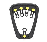 Alomejor Fortalecedor de Dedos, Fortalecedor de Mano Ajustable de 3 Velocidades (12-18 kg) Entrenador de Agarre de Silicona de Nailon para Viajes de Oficina en el Gimnasio en Casa