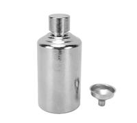 Alomejor Frasco de Vino, Frasco Redondo Portátil de Titanio para Hombres | Vertido Ligero y Suave, Ideal para Acampar y Viajar Al Aire (260ml)