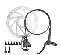 Alomejor Frenos de Disco Hidráulicos, Juego de Frenos de Aleación de Aluminio con Palanca de 3 Dedos, Manguera Delantera de 800 Mm y Manguera Trasera de 1400 Mm para Bicicleta de Montaña (3)