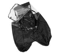 Alomejor Funda Impermeable para Bicicleta para Niños, Transpirable y Ligera, Protección Impermeable para Asientos Infantiles, Protección UV, 78 X 55 X 45 Cm (BLACK)