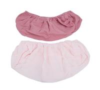 Alomejor Funda para Cambiador Suave y Transpirable Funda para Pañales de Color Sólido Tamaño Grande 2 Piezas Fácil de Mantener para Recién Nacidos y Bebés Adecuado para Algodón (Rosa claro)