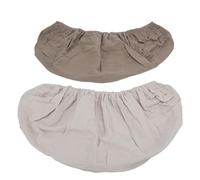 Alomejor Funda para Cambiador Suave y Transpirable Funda para Pañales de Color Sólido Tamaño Grande 2 Piezas Fácil de Mantener para Recién Nacidos y Bebés Adecuado para Algodón (Albaricoque tostado