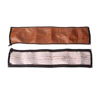 Alomejor Funda para Manija de Cochecito Fácil de Limpiar para Accesorios de Cochecito de bebé Cuero de PU Marrón 20.3 X 4.3 Pulgadas Apto para Babyyoya, Kids (BROWN)