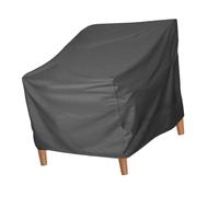 Alomejor Funda para Silla De Exterior, Cubierta para Muebles De Jardín con Revestimiento Plateado Resistente a Desgarros, Material De Tela Oxford (Gris 420D)