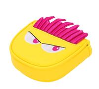Alomejor Funda Protectora para Palo de Putter de Cuero PU, con Divertido Diseño de Patatas Fritas de Dibujos Animados para Palos de Golf (Yellow)