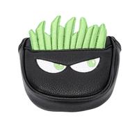 Alomejor Funda Protectora para Palo de Putter de Cuero PU, con Divertido Diseño de Patatas Fritas de Dibujos Animados para Palos de Golf (Black)