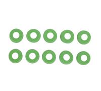 Alomejor Funda Trasera para Taco de Billar, Protector de Cubierta Protectora de Goma de 10 Piezas, con Diseño a Prueba de Absorción de Vibraciones y Fricción, para Accesorios de (Verde 21,5 mm/0,8