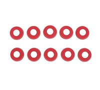 Alomejor Funda Trasera para Taco de Billar, Protector de Cubierta Protectora de Goma de 10 Piezas, con Diseño a Prueba de Absorción de Vibraciones y Fricción, para Accesorios de (Rojo 21,5 mm/0,8