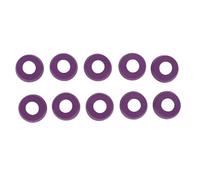 Alomejor Funda Trasera para Taco de Billar, Protector de Cubierta Protectora de Goma de 10 Piezas, con Diseño a Prueba de Absorción de Vibraciones y Fricción, para Accesorios de (Púrpura 21,5 mm/0,8