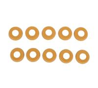Alomejor Funda Trasera para Taco de Billar, Protector de Cubierta Protectora de Goma de 10 Piezas, con Diseño a Prueba de Absorción de Vibraciones y Fricción, para Accesorios de (Amarillo 21,5