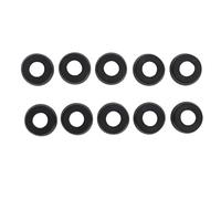 Alomejor Funda Trasera para Taco de Billar, Protector de Cubierta Protectora de Goma de 10 Piezas, con Diseño a Prueba de Absorción de Vibraciones y Fricción, para Accesorios de (Negro 21,5 mm/0,8