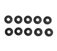 Alomejor Funda Trasera para Taco de Billar, Protector de Cubierta Protectora de Goma de 10 Piezas, con Diseño a Prueba de Absorción de Vibraciones y Fricción, para Accesorios de (Negro 18 mm/0,7