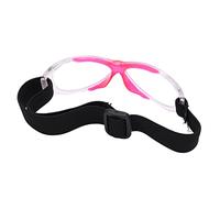 Alomejor Gafas de Baloncesto Profesionales para Exteriores, Banda Ajustable para la Cabeza, Gafas de Seguridad Deportivas duraderas Rosa