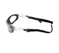 Alomejor Gafas de Raquetbol con Lentes Fotocromáticas de PC, Gafas Deportivas Antivaho, Marco de Nailon con Correa Desmontable, Protector Ocular a Prueba de Viento para Squash, Ciclismo, Baloncesto