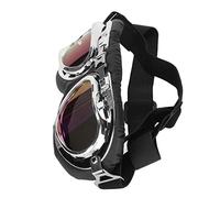 Alomejor Gafas para Perros Lentes Extra Grandes Montura Plegable y Correa Elástica Gafas de Sol para Perros Medianos y Grandes Estilo Fresco para Caminar Nadar Plástico 1 X para (#4)