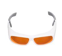 Alomejor Gafas Protectoras Láser OD 5+ para Protección Ocular en Luz Ultravioleta y Depilación 1 X Anteojos 1 X Caja de Almacenamiento (WHITE)