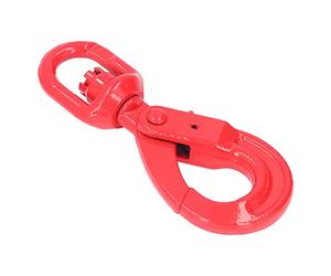 Alomejor Gancho de Grúa de Acero Forjado, Gancho de Seguridad Giratorio Autoblocante para Automatización y Construcción de Barcos, 1 (3.15T)
