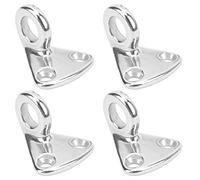 Alomejor Gancho De Guardabarros 4 Piezas Clips De Guardabarros De Barco De Acero Inoxidable Ganchos De Fijación Rápida para Perchas De Barco Accesorios De Navegación