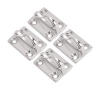 Alomejor Gancho de Resorte para Barco, Percha para Parachoques Marino de Acero Inoxidable 316, Paquete de 4, 44 X 32 Mm, para Atracar, Guardabarros, Cuerda Colgante, Conexión, Abrigo, Sombrero,