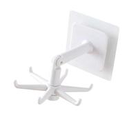 Alomejor Gancho Giratorio de 360° para Cocina, Organizador de Utensilios Colgante de ABS Duradero para un Espacio Limpio en la Cocina (WHITE)