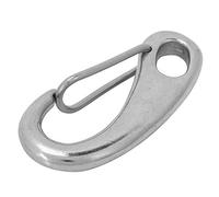 Alomejor Gancho Mosquetón Buceo, Resistente Seguro Accesorio Acero Inoxidable Cierre Giratorio for Yate Flotante Flotador Pesca Submarina Snorkel