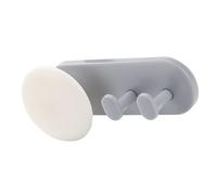Alomejor Gancho Organizador de Cables Gestión de Cables Adhesivo Fuerte para Electrodomésticos ABS 11 X 5 X 3,5 Cm (Blanco Gris)