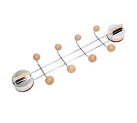 Alomejor Gancho para Abrigos con Ventosa, Ganchos Redondos de Doble de Acero Inoxidable, Soporte de Pared para Entrada, Baño, Organizador de Cocina