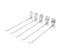 Alomejor Ganchos de Pared de Punta Plana, Conceptos Básicos de Hierro Resistente, 50 Uds. Para Exhibidores de Supermercados y Unidades de Exposición