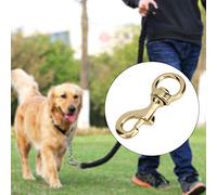 Alomejor Ganchos de Presión, Gancho de Gatillo de Latón Dorado, Correa Ligera de Alta Resistencia de 8,5 Cm para Correa y Cuerda para Perros